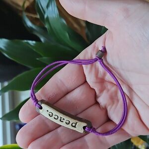 Guc Mudlove Ceramic Clay Peace Bracelet